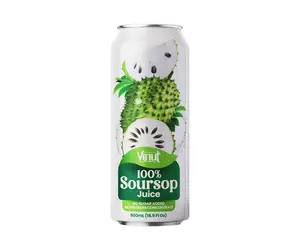 500ml VINUT NFC 100% Pure Soursop Juice Drink No Sugar Added, Free Sample, Ready To Ship (OEM, ODM)