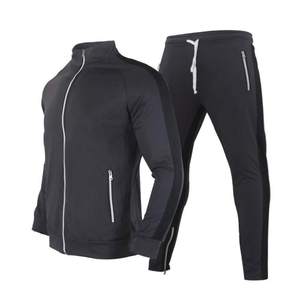 Chándales deportivos con cremallera, ligeros, transpirables, con forro suave, puños elásticos, para gimnasio y entrenamiento, en venta. - Product Image 4