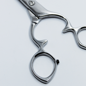 Ciseaux de coiffeur droits à haute teneur en carbone finis polonais de Style professionnel avec crochet pour la coupe de cheveux russe - Product Image 6