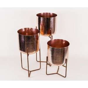 Jardinières en laiton poli pour les arrangements de plantes d'intérieur de luxe forme et taille personnalisées pour une utilisation dans les salons et salles à manger modernes - Product Image 5