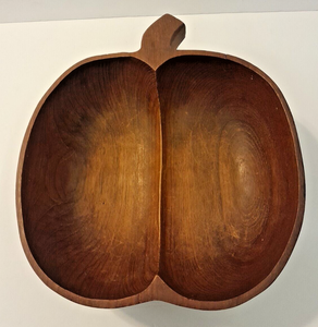 Cuenco de madera Decorativo Rústico Forma de manzana Cuenco de madera de mango Calidad Premium Precio asequible - Product Image 4