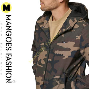 Blouson aviateur à capuche résistant à l'eau pour homme Veste softshell respirante et résistante à l'eau - Product Image 4