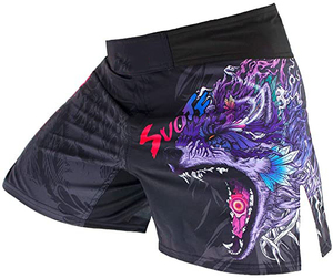 Pantalones cortos MMA de cintura media personalizados de alta calidad hasta la rodilla estilo callejero antiarrugas para deportes haz tu propia ropa de artes marciales - Product Image 3