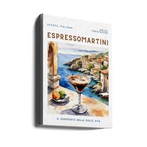 Póster estilo acuarela de Espresso Martini, arte de pared en lienzo - Product Image 6