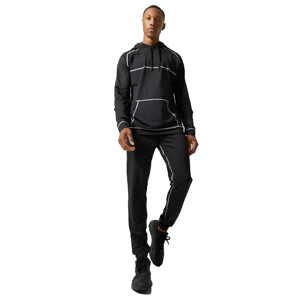 Men Pullover Tracksuit Set Two Piece Sportswear with Hoodie and <b>Jogger</b> Pants for Fitness Training and Casual Streetwear - Product Image 2