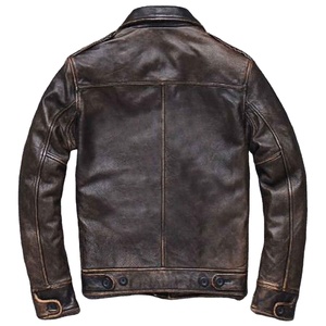 2025 superventas hombres última alta calidad Vintage cuero de vaca Venta caliente nuevo diseño de moda piel de cordero chaqueta súper suave para hombres - Product Image 2
