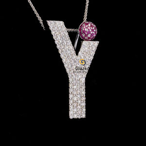 Pendentif personnalisé en argent sterling 925 avec diamants cultivés en laboratoire, taille brillante, entièrement glacé dans le style hip-hop pour les fêtes de bijouterie fine - Product Image 5