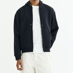 SAAR INDUSTRIES Sudadera con Capucha y Cremallera para Hombre, Personalizada con Logotipo Bordado, Manga Larga, Negra, 100% Algodón Tejido de Alta Calidad - Product Image 6