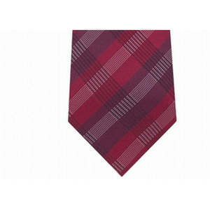 เนคไทลายสก็อตทรงคลาสสิคสำหรับผู้ชาย Kenneth Cole Reaction สีแดง ขนาดปกติ ผลิตจากโพลีเอสเตอร์ ลายพิมพ์ลายทาง - Product Image 3