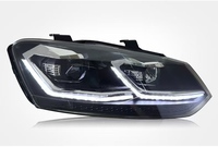 Feux de voiture 2011-2018 pour VW Polo, ensemble de phares LED avec clignotants dynamiques séquentiels