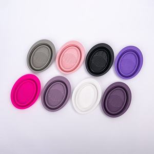 <b>Silicone</b> Cleaning Pad for Makeup Tools Multifunctional Makeup Brush Cleaner Foldable Cleaning <b>Mat</b> Face Mask Bowl for Home Use - Product Image 4