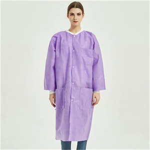 Bata de laboratorio a prueba de polvo personalizada de calidad superior Bata de laboratorio médico desechable para mujeres - Product Image 2