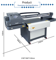 Printer Inkjet Flatbed 6090UV 3 Head Model 3200 Otomatis Baru Area Cetak 600x900mm dengan Kamera