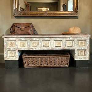 Banco de Madera Tallada, Estilo Rústico y Moderno para Jardín, Patio o Parque, Muebles de Exterior de Madera Sólida - Product Image 2