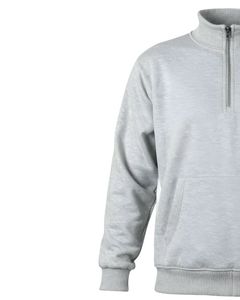 Sweat-shirt à fermeture éclair sur le devant pour homme, décontracté, chaud, en molleton, mélange de coton doux, manches longues, haut d'hiver avec poche kangourou, OEM personnalisé - Product Image 4