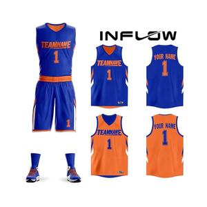 Camiseta de baloncesto personalizada para hombre, camiseta de baloncesto reversible, número bordado, uniforme de baloncesto de malla Vintage - Product Image 4