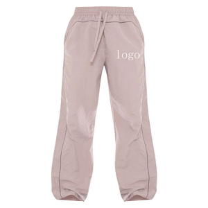 Unisex Casual Hooded Streetwear Tracksuit Set Solid Color Full Length <b>Zip</b>-<b>Up</b> <b>Jacket</b> Side Pockets Lightweight 100% Nylon Summer - Product Image 3
