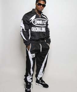 Custom 100% Nylon Mens Tracksuit Summer Short Set Jogger Sweat Suit Short Sleeve Shirt and Shorts Set - Product Image 6