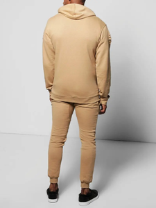 Survêtements de jogging d'entraînement personnalisés unisexe à broderie pour hommes coupe ajustée 100% coton sweat cargo sweats à capuche et sweat-shirts pour hommes - Product Image 4