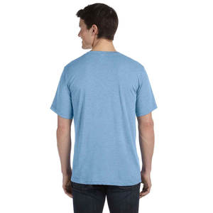 Camisetas Suaves de Cuello en V para Hombre, Camisetas de Manga Corta, Camisetas Deportivas Informales de Algodón con Cuello Redondo - Product Image 5