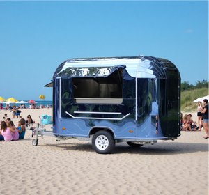 <strong>Ice</strong> <strong>Cream</strong> Tailer Coffee Cart Mobile Concession Food Cart <strong>Trailer</strong> with Coffee Machine Catering Truck for <strong>Cream</strong> Snacks Hot Dogs - Product Image 1