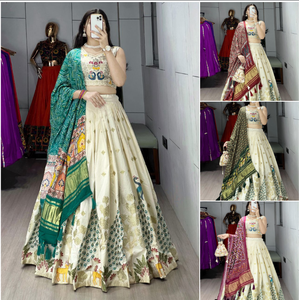 <b>Hot</b> Selling Amazing Designer Pure Cotton Lehenga Trending Party Wear for Women Fancy Sequence Work Elegant Designer Piece - Product Image 4
