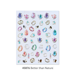 Pegatinas y calcomanías con marco de metal tintado, pegatinas artísticas de varios tamaños, oem odm diseño coreano, mejor que la naturaleza n. ° 45876 - Product Image 1