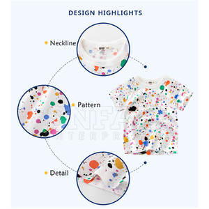 Vente en gros d'été Ensemble de vêtements pour garçons Vêtements de printemps en coton pour enfants T-shirt à manches courtes pour bébé - Product Image 2