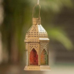 GREAT Selling Quality Golden Coloured <b>Moroccan</b> Lantern For Home And Garden <b>Decor</b> Hanging Lantern For Wedding and Festival <b>Decor</b> - Product Image 2