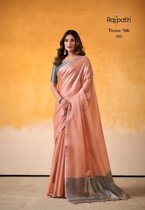 Nouveau concepteur belle fête porter tissu soie Saree femme fabricant de mode de Surat au taux le plus bas - Product Image 6