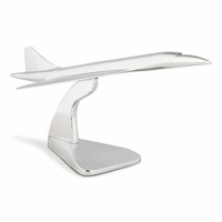 Modèles authentiques d'avion Concorde en aluminium poli, design Art Déco, modèle de table, objet de collection, décoration d'intérieur