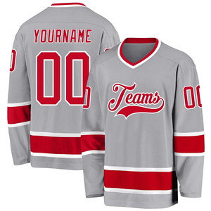 Vente en gros 2025 maillots d'équipe personnalisés 100% polyester uniforme de hockey sur glace avec impression par sublimation et ensemble de style uni - Product Image 1