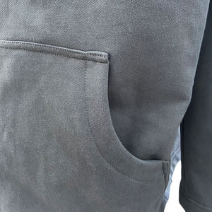 Sweat à capuche vierge avec impression de logo personnalisée pour hommes coupe ample veste à capuche à manches zippées amovibles Streetwear Hip Hop sweats à capuche zippés - Product Image 6