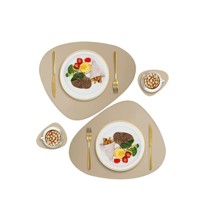 Customized Leatherdining <b>Table</b> Mats Kitchen <b>Dining</b> Leather <b>Table</b> Mat Luxury Leather <b>Placemats</b> with Sale Product Free Sample - Product Image 2