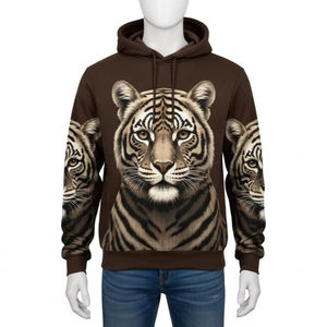 Sweat à capuche en polaire imprimé, mélange de polyester et de coton, chaud, doux, décontracté, streetwear, usage quotidien, graphique personnalisé, vente en gros, exportation - Product Image 1