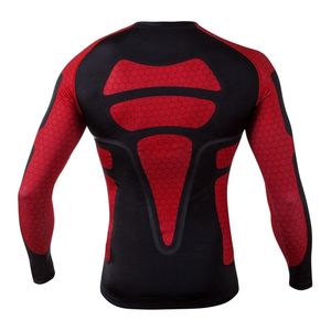 T-shirt de compression à manches longues en spandex et polyester tendance pour homme, rashguard de BJJ - Product Image 3