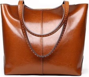 Luxury Multifunctional <b>Ladies</b> Leather Tote Bag Genuine Leather Latest Style Handbags Zipper Closure Shoulder Bag - Product Image 5