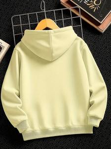 Sweats à capuche d'hiver décontractés Slim Fit pour hommes, couleur unie, vêtements tricotés à la mode avec capuche brodée, confortables et élégants - Product Image 2