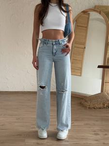 Jeans de Mezclilla para Mujer de Alta Calidad, Cómodos, Transpirables, con Tela Elástica, Cintura Media, Estilos Casuales y Versátiles - Product Image 6