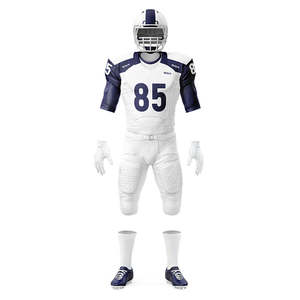 Maillots de football américain personnalisés en sublimation en gros, uniformes d'entraînement universitaires surdimensionnés pour adultes, tailles plus grandes, anti-UV, respirants - Product Image 2