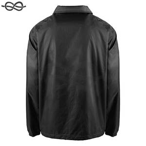 Veste pour homme coupe-vent classique en nylon résistant à l'eau coupe décontractée fermeture à pression manteau vierge tenue décontractée personnalisation - Product Image 2