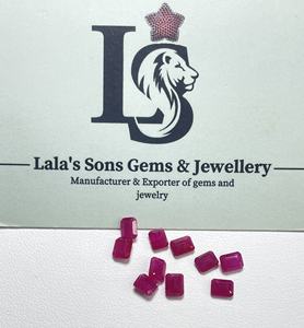 High Quality Natural Heated Mozambique <b>Ruby</b> 5x4mm Calibrated Octagon Cut Reddish Pink Color Loose Gemstone for Making <b>Bracelet</b> - Product Image 4