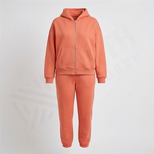 Conjuntos Deportivos de Primera Calidad para Mujer con Cremallera y Pantalones Jogger, Chándal de Felpa de Algodón, Logotipo Personalizado Disponible, Conjunto Atlético - Product Image 1