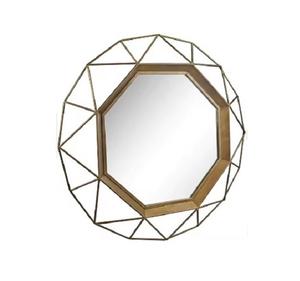 กระจกติดผนังทรงกลมสำหรับตกแต่ง1/6กระจกติดผนังกรอบโลหะกระจกโลหะสำหรับตกแต่งโรงงาน - Product Image 3