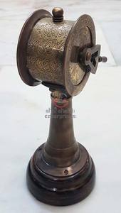 เครื่องยนต์เรือโบราณโทรเลขย้อนยุคการเดินเรือทองเหลือง & ไม้ของสะสม - Product Image 3