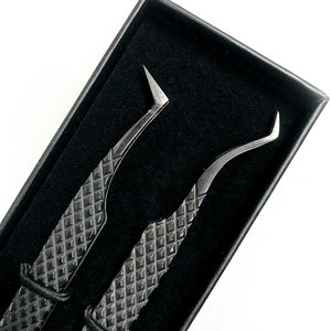 Pince à épiler d'extension de cils de volume professionnel nouveau Design couleur noire Style Hart pour le maquillage des cils - Product Image 5