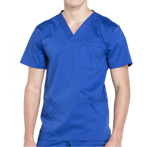 Tenues médicales personnalisées en polyester et élasthanne pour hommes, ensembles infirmiers, uniformes de médecin, tenues de travail pour hôpitaux dentaires, uniformes de jogging pour hommes - Product Image 1