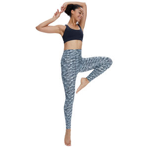 Leggings de compression respirants personnalisés pour femmes, coton/bambou, yoga, logo, taille moyenne, soulèvement des fesses, résistance antibactérienne aux accrocs - Product Image 3