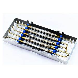 Kit de 5 instruments dentaires orthopédiques réutilisables pour implantation et lifting sinusal, avec cassette, de qualité médicale, pour chiens - Product Image 1