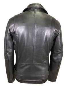 Veste chemise en cuir de haute qualité Style hiver décontracté Service OEM Logo avant Position XL Technique teint uni - Product Image 2